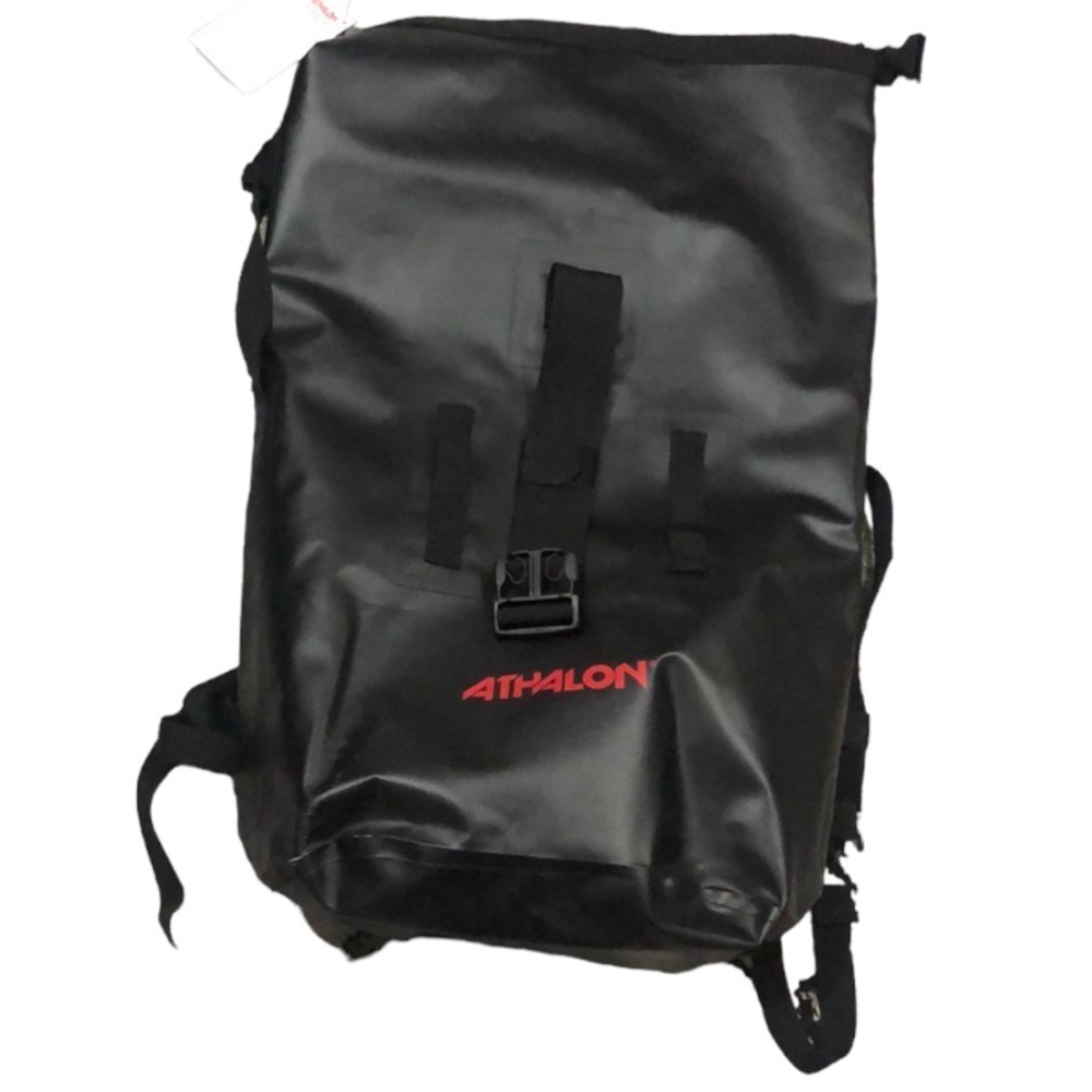 ATHALON | Waterproof Dry Roll-Top Backpack - Black